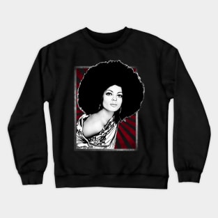 Diana Ross Rare Photo Retro Halftone Crewneck Sweatshirt